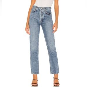 NWT AGOLDE 90’s Pinch High Waist Straight Leg Jeans in Navigate - 32